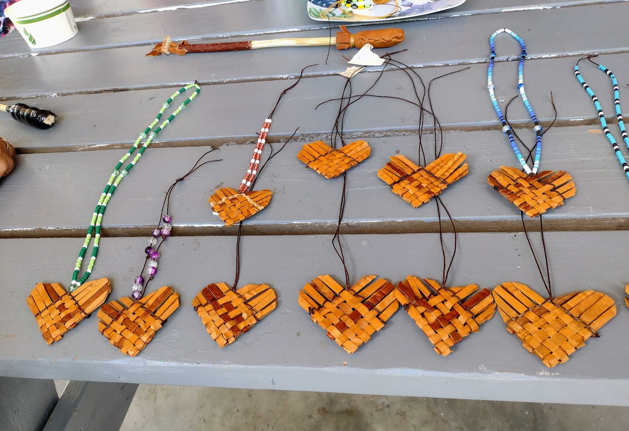 Weaving a Cedar Heart